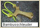 gefräste Schleuder aus Bambus